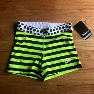 Patterned Nike Pro spandex shorts